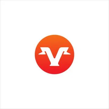 Letter V Initial Logo Design Template. Alphabet with Thunder Shape Logo Con.. Stock Illustration