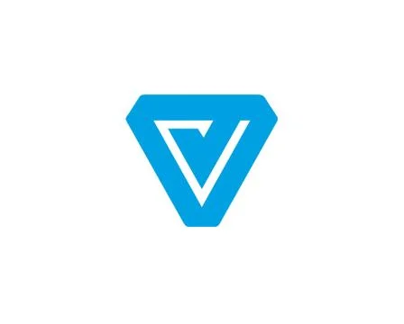 Letter V logo  design abstract Stock Illustration
