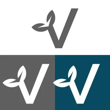 Letter V logo design concept Illustrazione stock