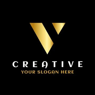 Letter V logo design Template. Initial V letter logo. Usable for Business Stock Illustration