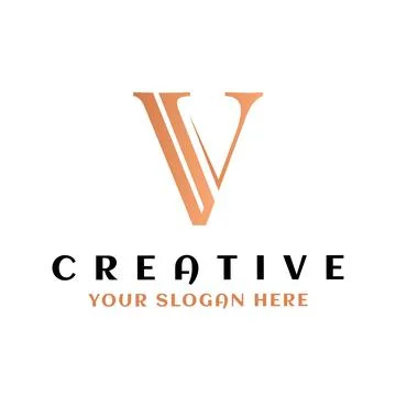Letter V logo design Template. Initial V letter logo. v letter logo icon Stock Illustration