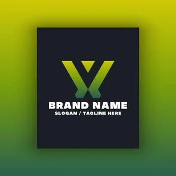Letter V logo design template イラスト素材