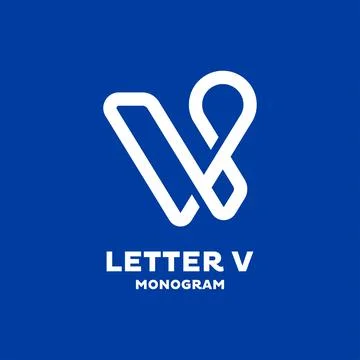 Letter V Logo Stock Illustration