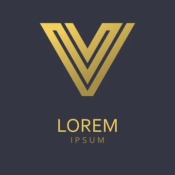 Letter V logo Stock Illustration