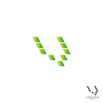 Letter V  square logo icon concept design 스톡 일러스트