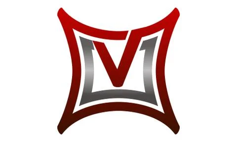 Letter V U Logo Stock-Illustration