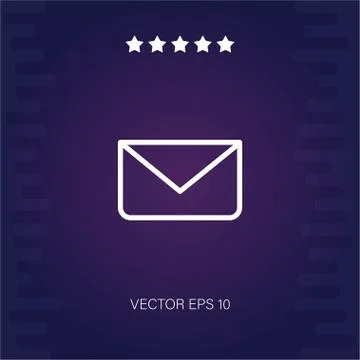 Letter vector icon Stock Illustration