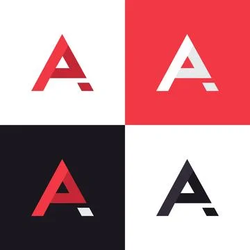 Letter A vector logo design template Stock Illustration