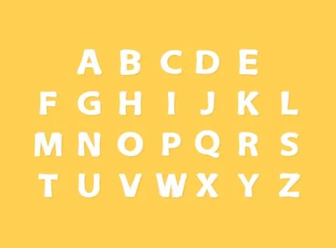 Letter vector set alphabet,  modern layers design font. Eps10 illustration Stock Illustration