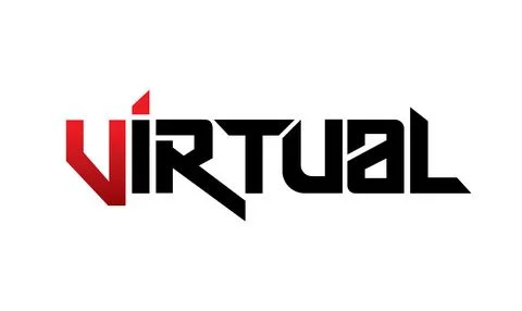 Letter virtual design vector symbol Stock Illustration