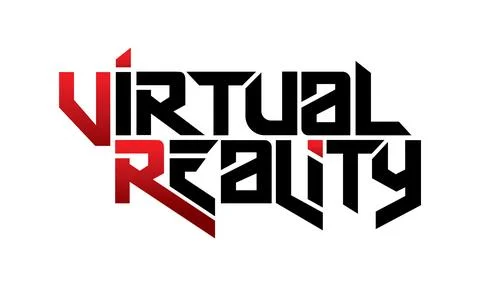 Letter virtual reality design vector Stock Illustration