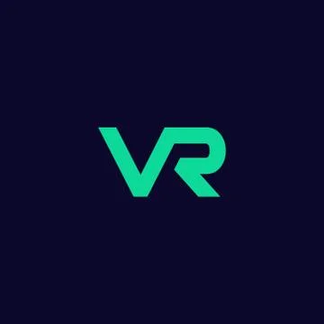 Letter vr logo, initial vr logo designs . modern abstract style Stock Illustration