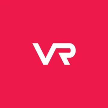 Letter vr logo, initial vr logo designs . modern abstract style Stock Illustration