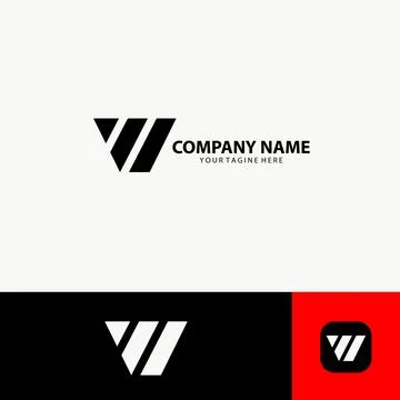 Letter VW logo design vector Stock-Illustration