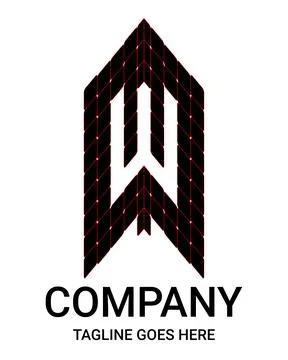 Letter 'w' Construction vectors logo. Creative Vector Logo Design House, Bu.. Ilustración de archivo
