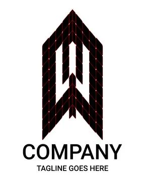 Letter w Construction vectors logo. Creative Vector Logo Design House, Buil.. Ilustración de archivo