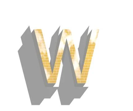 Letter W Stock Illustration