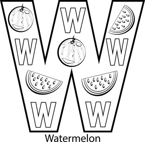 Letter W Stock Illustration