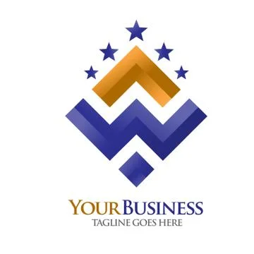 Letter W Logo concept Stock Illustration