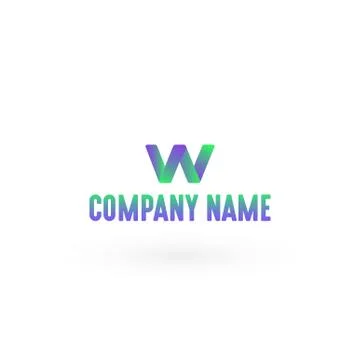 Letter W Logo Stock Illustration