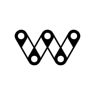Letter W logo Stock Illustration