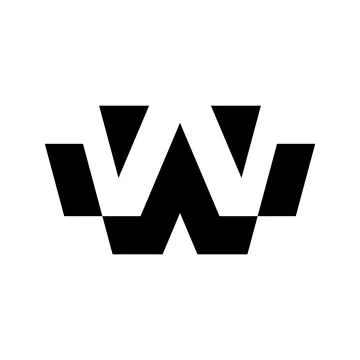 Letter W logo Stock Illustration