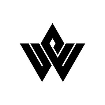 Letter W logo Stock Illustration