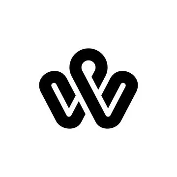 Letter W logo Stock Illustration