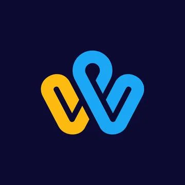 Letter W logo Stock Illustration
