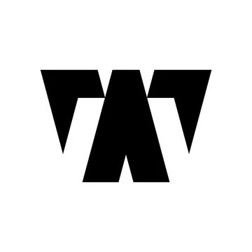 Letter W logo Stock Illustration