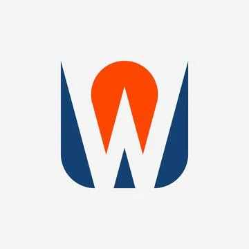 Letter W logo Stock Illustration