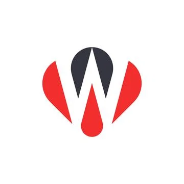 Letter W logo Stock Illustration