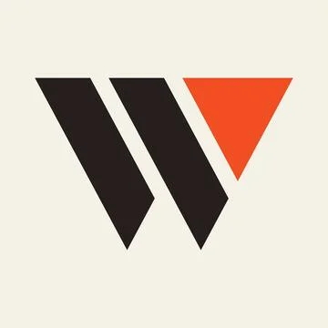 Letter W logo Stock Illustration