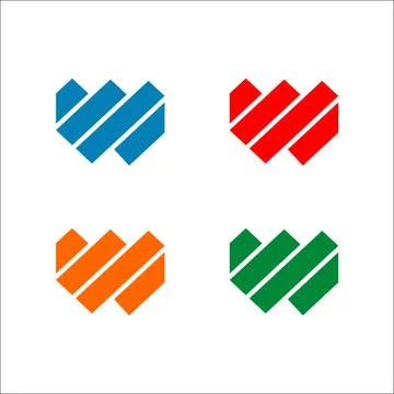 Letter W logo vector icon design template elements Stock Illustration
