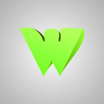 Letter W. Vector comic style font. EPS10 イラスト素材