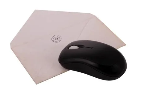 The Letter on The White Background Mouse Technology Stock Photos