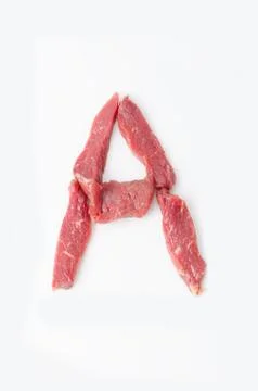 The letter A on a white background Foto stock