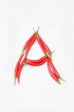 The letter A on a white background Foto stock