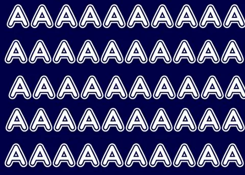 Letter white Stock Illustration