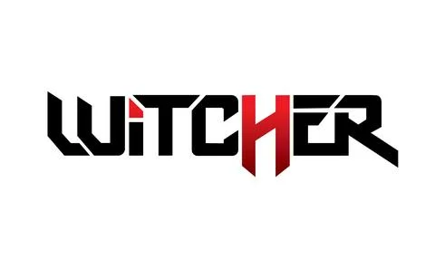 Letter witcher design vector symbol Stock Illustration