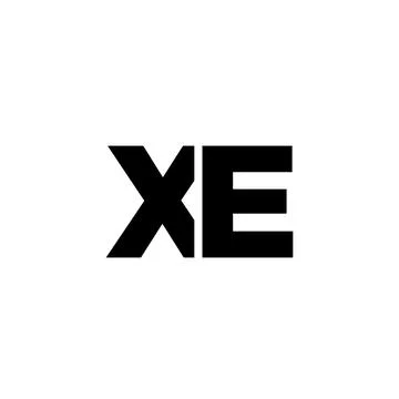 Letter X and E, XE logo design template. Minimal monogram initial based log.. Stock Illustration