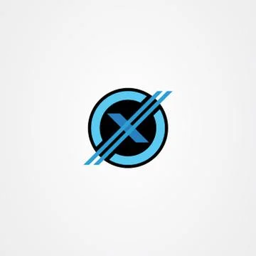 Letter x icon logo vector design Stock Illustration