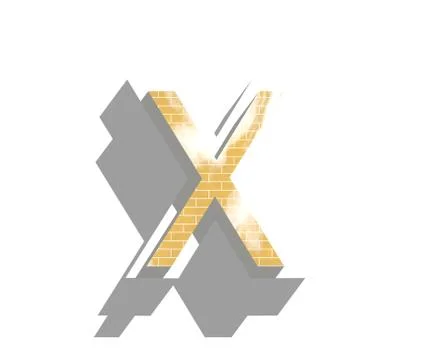Letter X Illustrazione stock