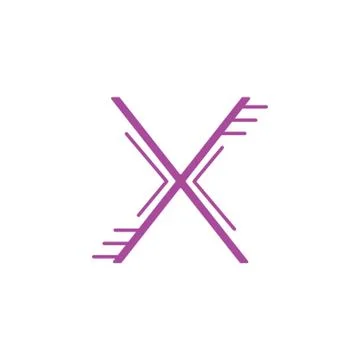 Letter x Stock Illustration