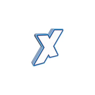 Letter x initial logo icon template vector Illustrazione stock