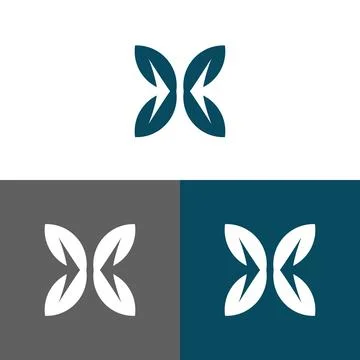 Letter X logo design concept Illustrazione stock