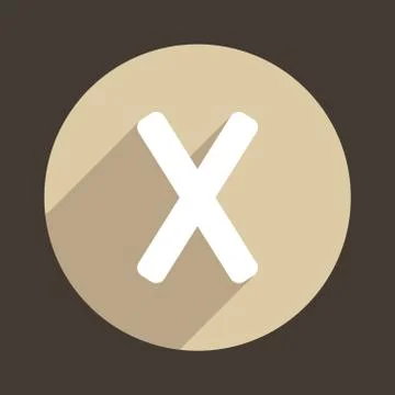 Letter X Logo Flat Icon Style. Vector 스톡 일러스트