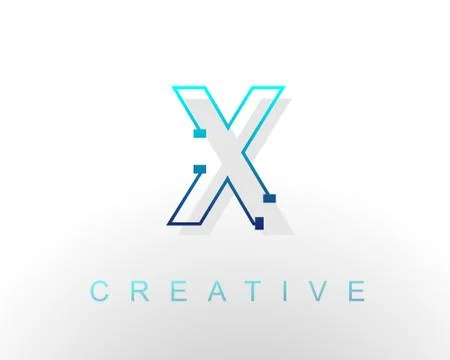 Letter X Logo Stock Illustration