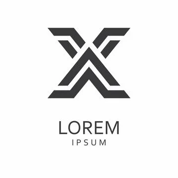 Letter X logo Stock Illustration