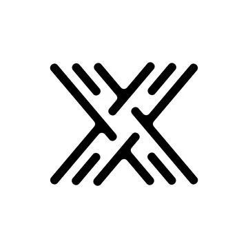 Letter X logo Stock Illustration